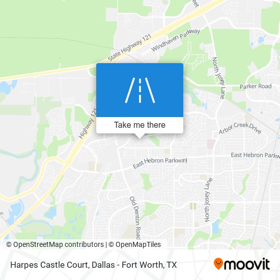 Harpes Castle Court map