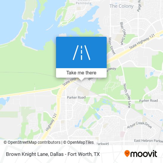 Brown Knight Lane map