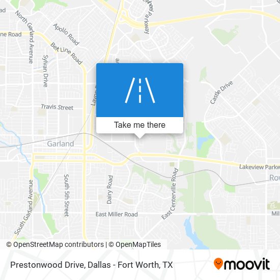 Prestonwood Drive map
