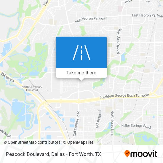Mapa de Peacock Boulevard