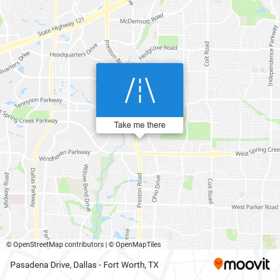 Mapa de Pasadena Drive