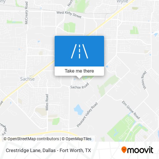 Crestridge Lane map
