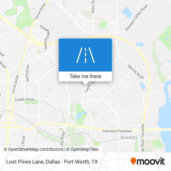 Lost Pines Lane map