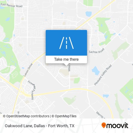 Mapa de Oakwood Lane