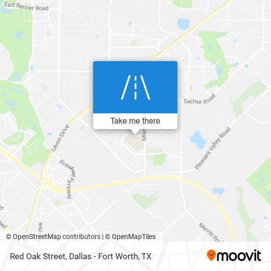 Red Oak Street map
