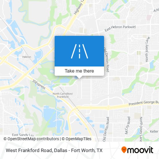West Frankford Road map