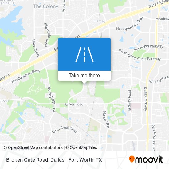 Mapa de Broken Gate Road