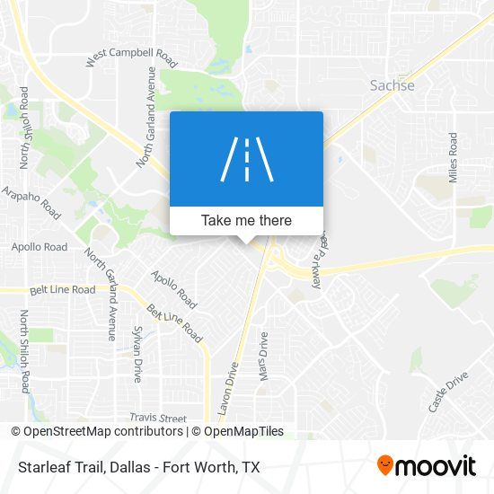 Starleaf Trail map