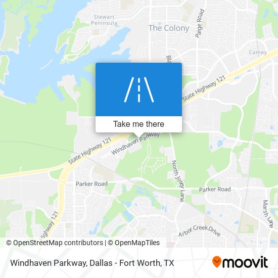 Windhaven Parkway map