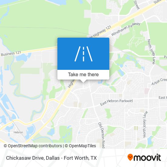 Chickasaw Drive map
