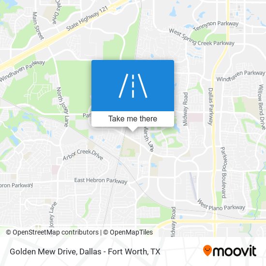 Golden Mew Drive map