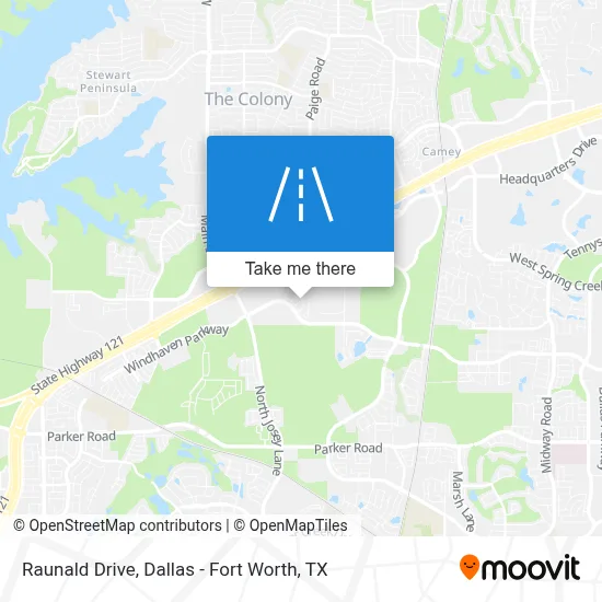 Raunald Drive map