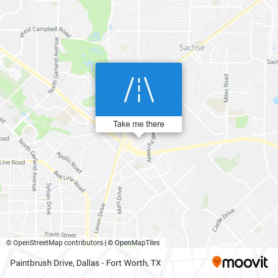 Mapa de Paintbrush Drive