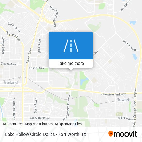 Lake Hollow Circle map