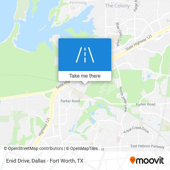 Mapa de Enid Drive