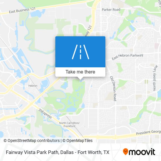 Mapa de Fairway Vista Park Path