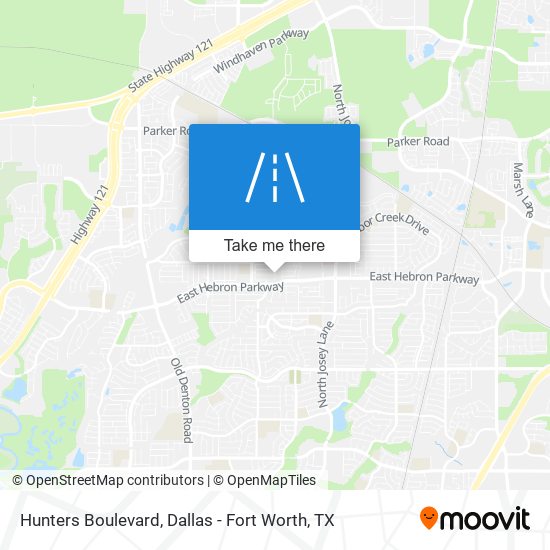 Mapa de Hunters Boulevard