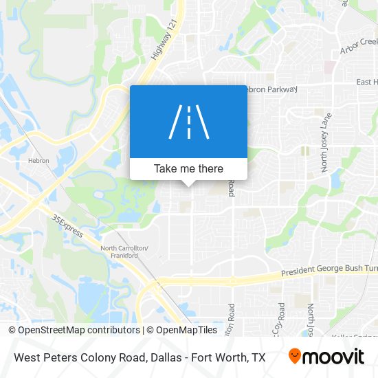 Mapa de West Peters Colony Road