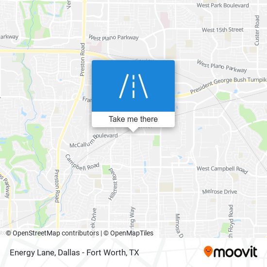 Mapa de Energy Lane