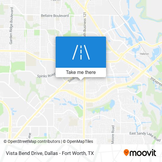 Vista Bend Drive map