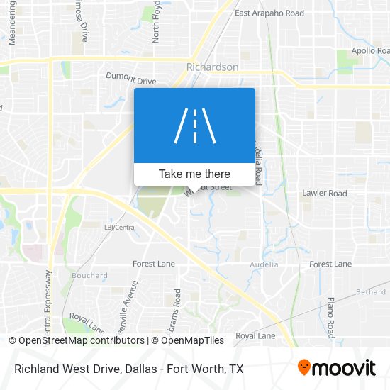 Richland West Drive map