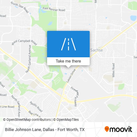 Billie Johnson Lane map