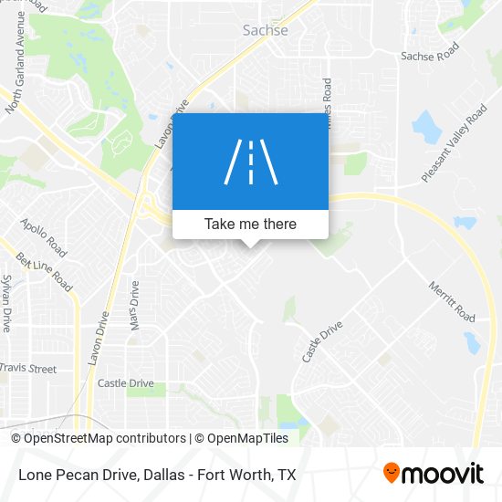 Lone Pecan Drive map