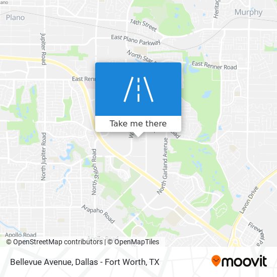 Bellevue Avenue map