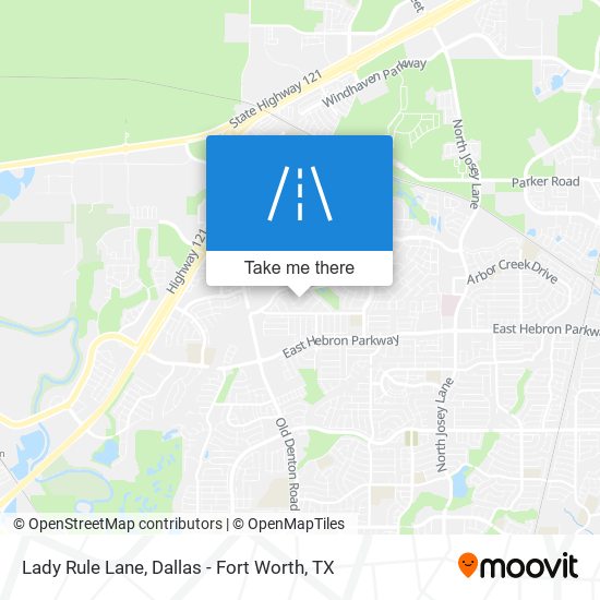 Lady Rule Lane map