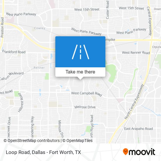 Mapa de Loop Road