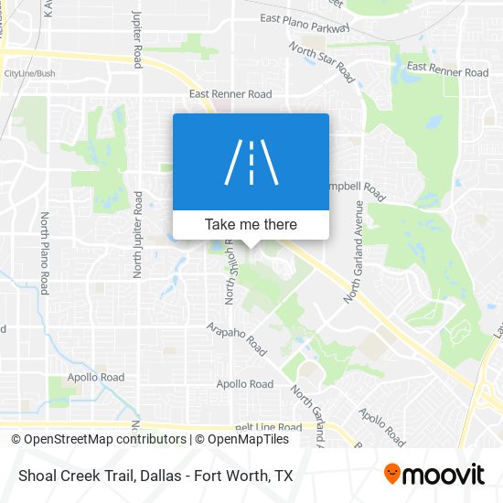 Shoal Creek Trail map
