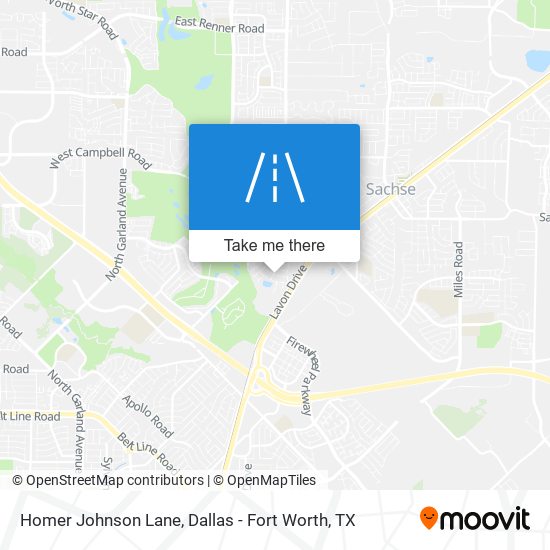 Mapa de Homer Johnson Lane