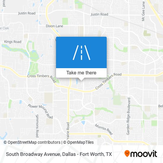 South Broadway Avenue map