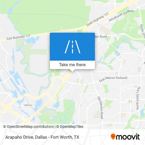 Mapa de Arapaho Drive