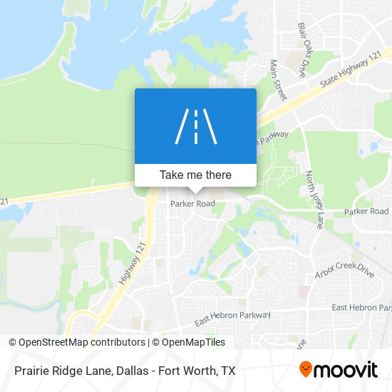 Mapa de Prairie Ridge Lane
