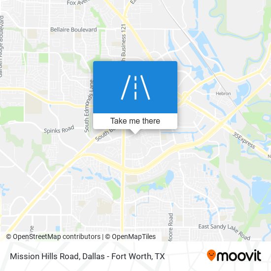 Mission Hills Road map
