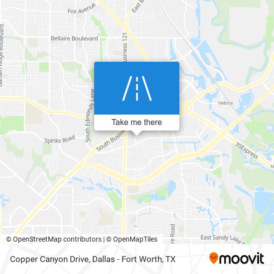 Mapa de Copper Canyon Drive