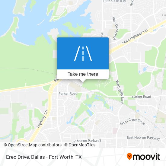 Erec Drive map