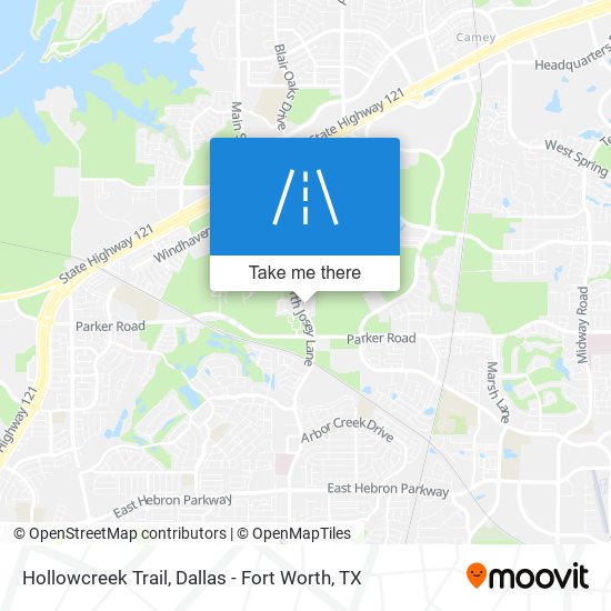 Mapa de Hollowcreek Trail
