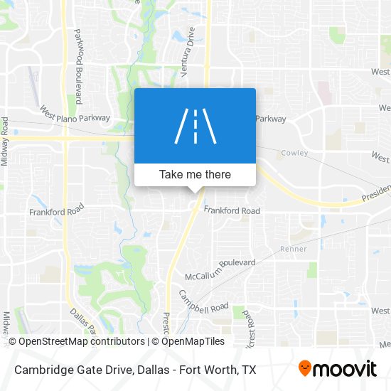 Cambridge Gate Drive map