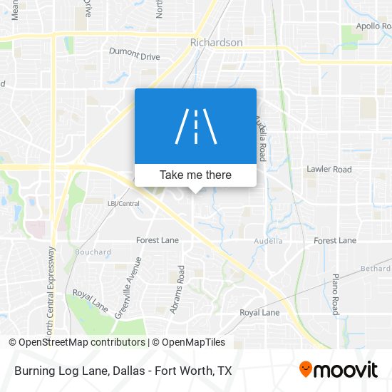 Burning Log Lane map