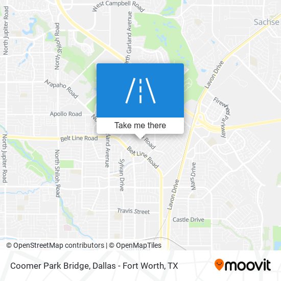 Coomer Park Bridge map