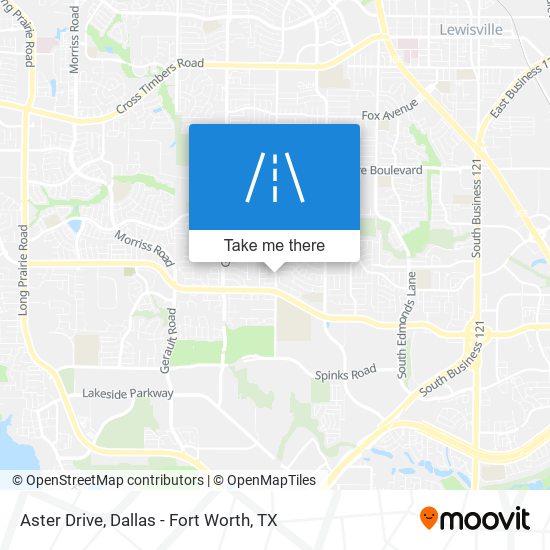 Mapa de Aster Drive
