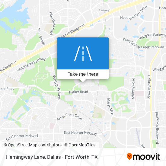 Hemingway Lane map