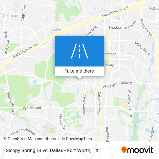 Sleepy Spring Drive map