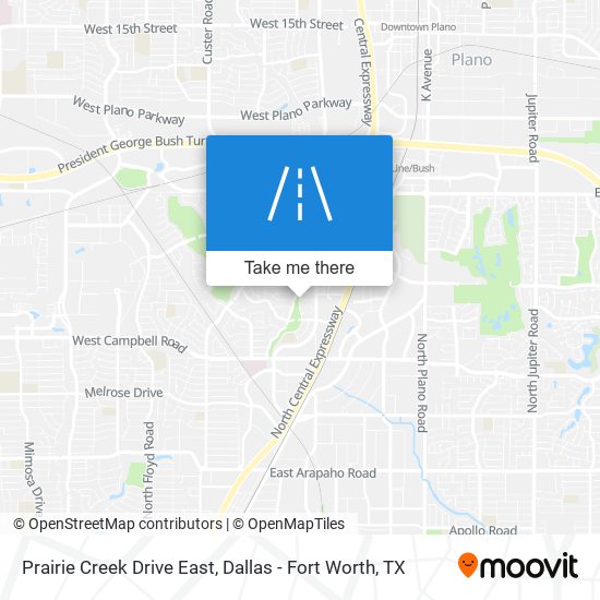Mapa de Prairie Creek Drive East