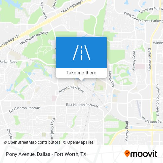 Pony Avenue map