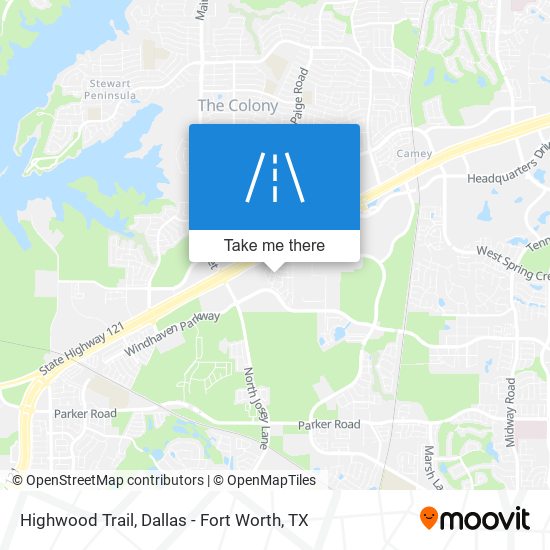 Highwood Trail map