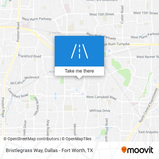 Mapa de Bristlegrass Way