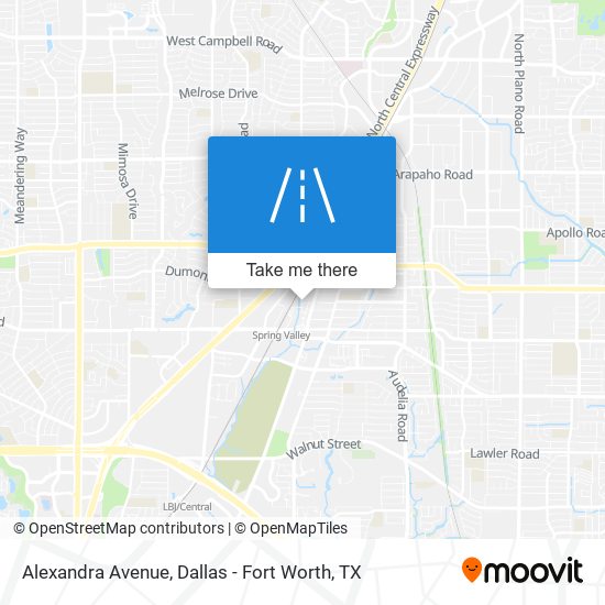 Mapa de Alexandra Avenue